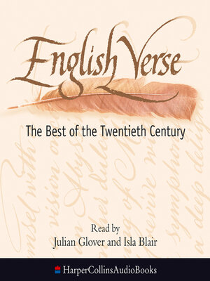 cover image of English Verse